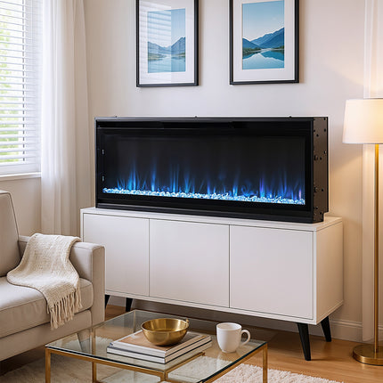 40-inch Wall Mounted Electric Fireplace with Remote Control