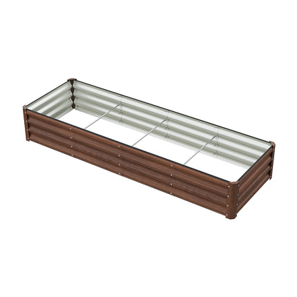 180cm x 60cm Rectangular Galvanized Steel Raised Garden Bed