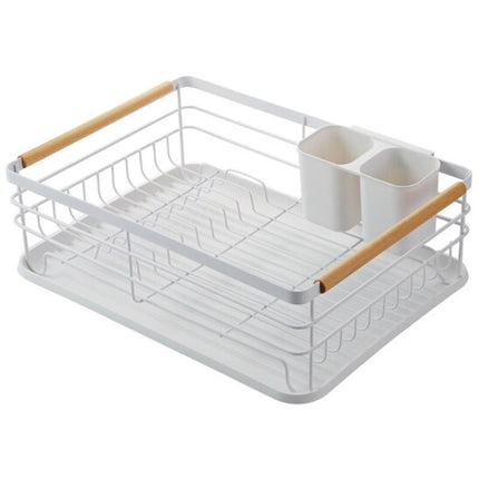 Black/ White Iron Dish Drainer Rack