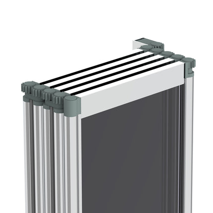 Bath Shower Screen with 5 Folding Panels