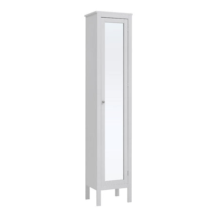 Slim White Tall Cabinet