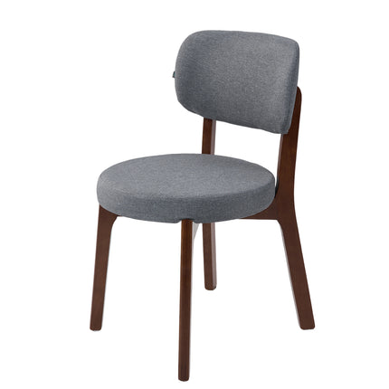2Pcs Upholstered Dining Chair with Wooden Frame