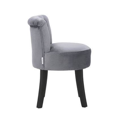 Modern Upholstered Buttoned Stool for Dressing Table