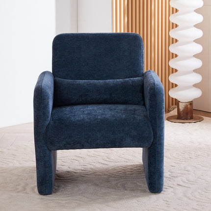 Modern Accent Chair with Lumbar Pillow