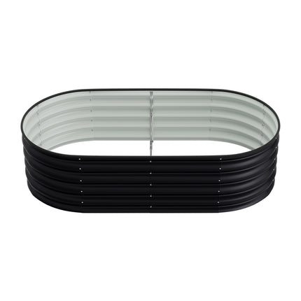 Oval-Shaped Galvanised Steel Raised Garden Bed