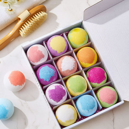 12Pcs Bath Bombs for Selfcare or Gifts