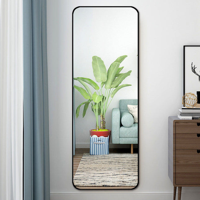 Rectangular Full Length Mirror Freestanding Hanging Mirror Black