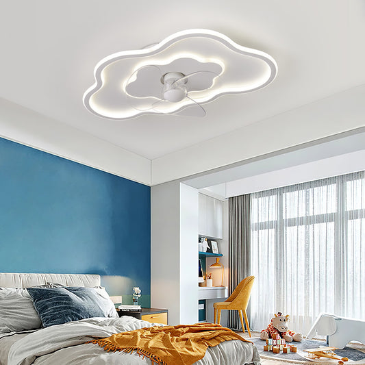 Cloud Shaped Ceiling Mount LED Fan Light