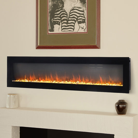 60 Inch Wall Mount Freestanding Electric Fireplace