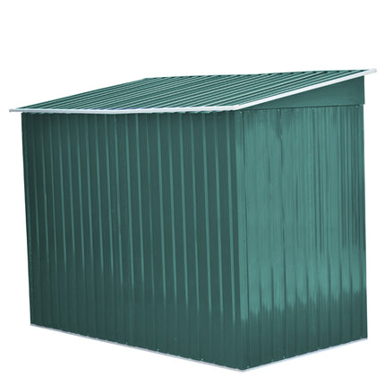 4x8FT Metal Pent Roof Garden Tool Shed