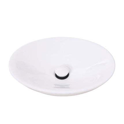 Ceramic Countertop Washbasin with Waste Kit