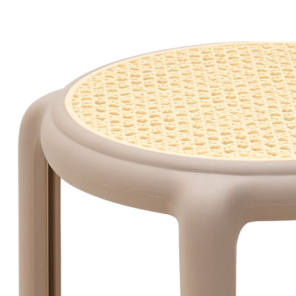 6Pcs Plastic Backless Stacking Stool Dining Chair