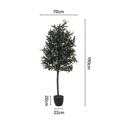 Artificial Olive Tree Decorative Plant in Planter