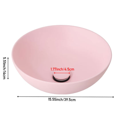 Ceramic Countertop Washbasin with Waste Kit