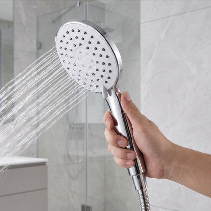 G1/2 Handheld High Pressure Shower Head with 3 Spray Modes & Hose