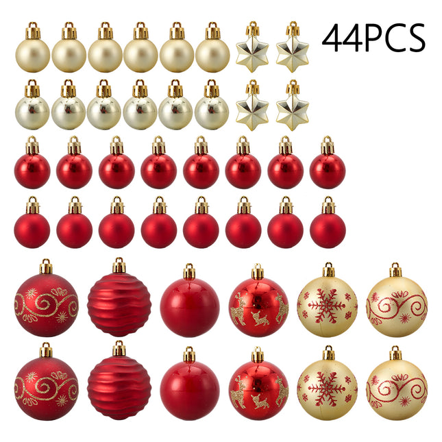 44-piece Christmas Ornaments for Christmas Tree Decorations