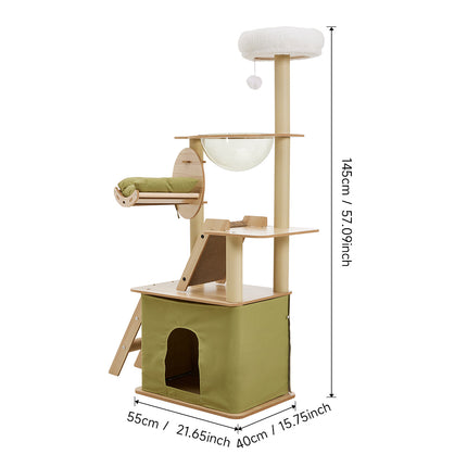 Luxurious Cat Tower Set with Scratching Board