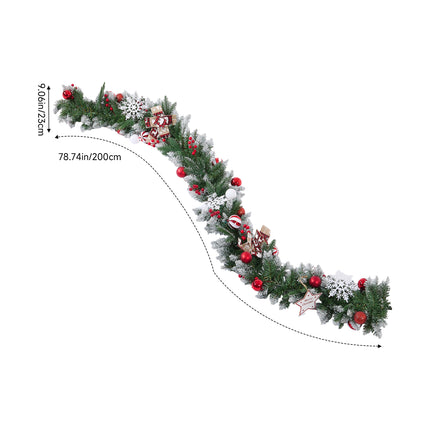 200cm Artificial Christmas Garland Decoration