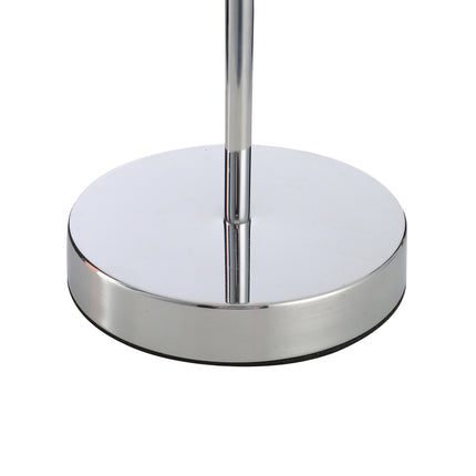 Modern Bedside Square Crystal Table Lamp Chrome Base