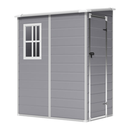 5X4FT Garden Plastic Storage Shed with Lockable Door