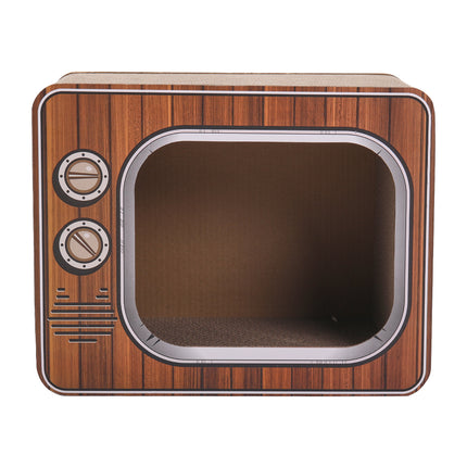 Pets Mood TV Shape Cat Scratcher House Bed