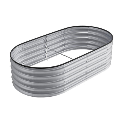 Oval-Shaped Galvanised Steel Raised Garden Bed