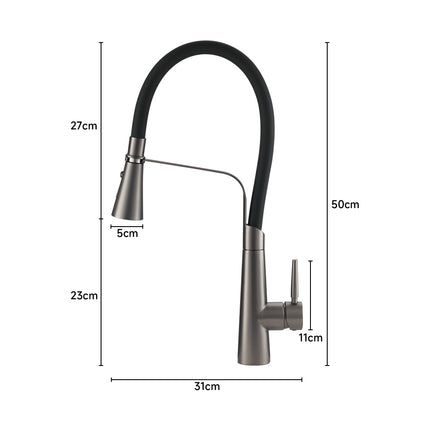 Flexible Silicone Pull-Down Kitchen Faucet