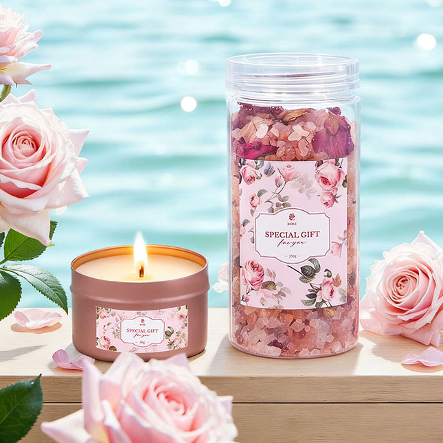 Rose-Scented Self-Care Spa Gift Set