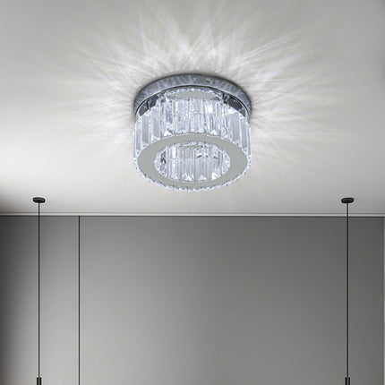 Modern Round Crystal Ceiling Light 20cm