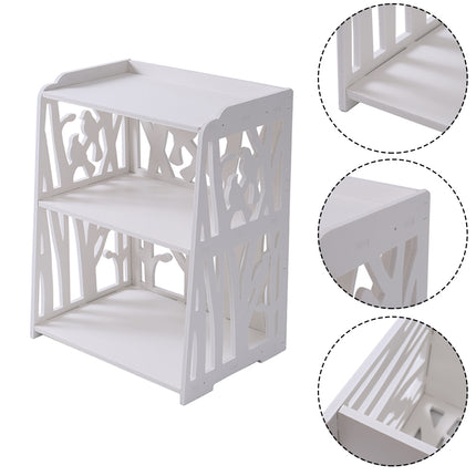 Modern Small White Bedside Table