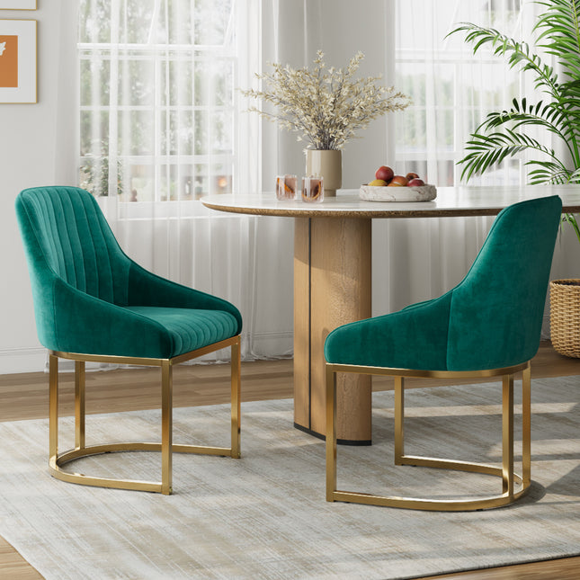 Set of 2 Upholstered Dining Chairs