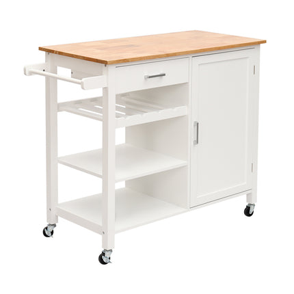 Kitchen Storage Trolley Cupboard Shelf Cabinet