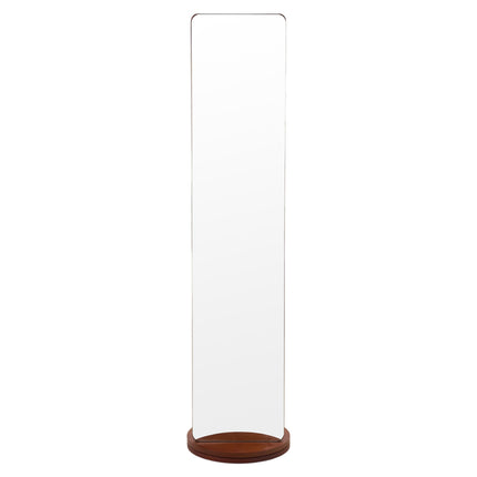 360° Rotating Full-Length Mirror with Coat Rack