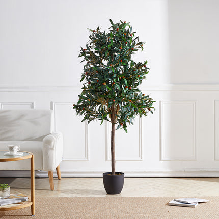 Artificial Olive Tree Decorative Plant in Planter