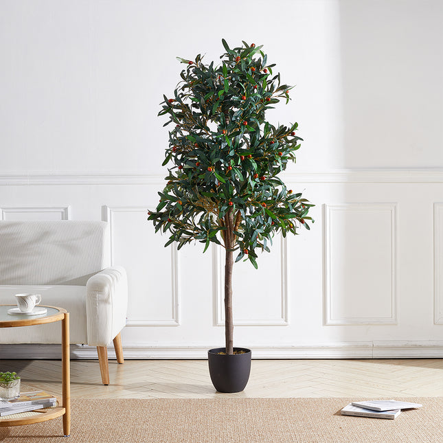 Artificial Olive Tree Decorative Plant in Planter