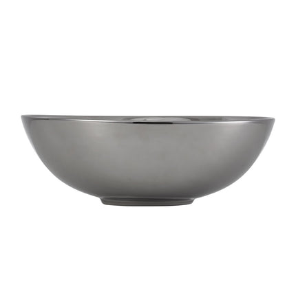 Round Ceramic Countertop Washbasin Vessel Sink