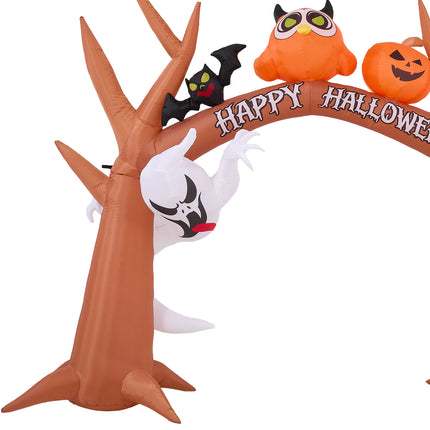 9FT Blow-up Halloween Archway Inflatable Decoration with Built-in LED Light