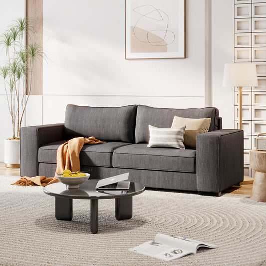 2.3m W Dark Grey Modern Comfortable Living Room 3 Seater Sofa