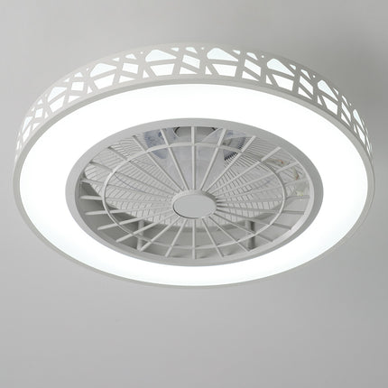Round Acrylic Ceiling Mount LED Fan Light