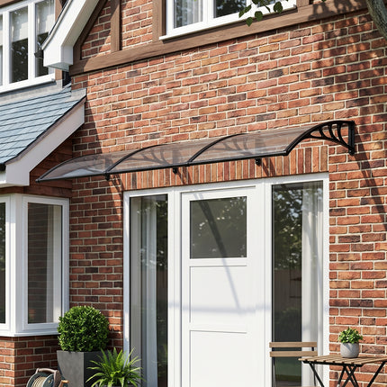 Outdoor Door Canopy Window Awning with Drainage Channel