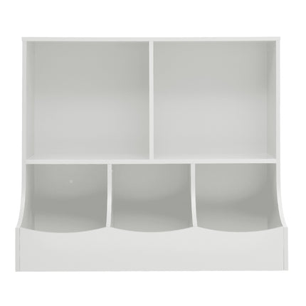 2-Tier Open Style Toys Books Storage Cabinet Organiser