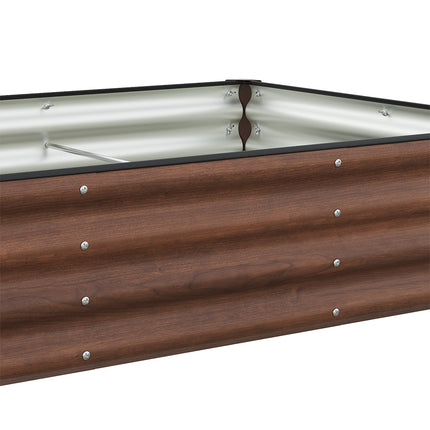 180cm x 90cm Rectangular Galvanized Steel Raised Garden Bed
