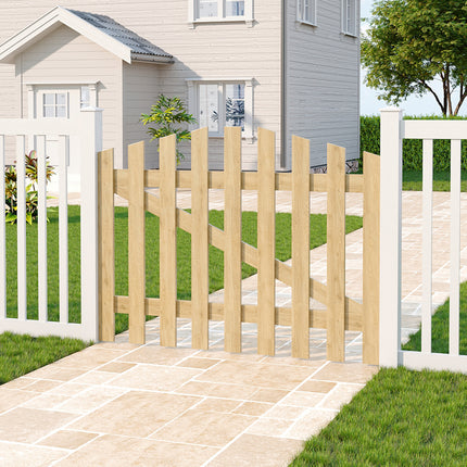 120x90cm Outdoor Wooden Garden Gate Fence Door