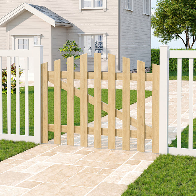 120x90cm Outdoor Wooden Garden Gate Fence Door