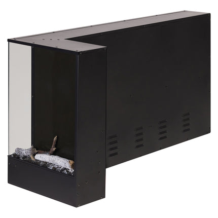 Modern Recessed Electric Fireplace with Remote