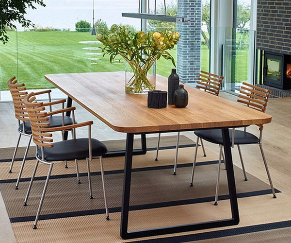 Set 2 Metal Table Bench Legs Frames Trapezium Steel Base Stands 65x71CM