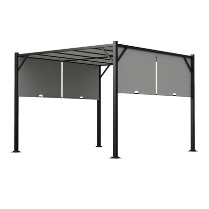 Outdoor Garden Retractable Pergola with Canopy