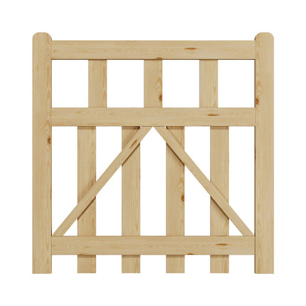 3x3ft Outdoor Wooden Garden Gate Fence Door