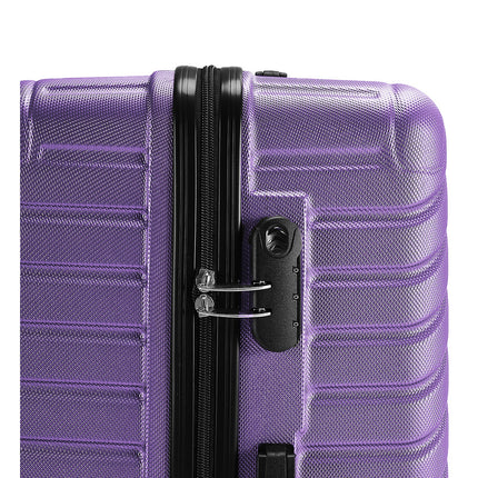 28" Lightweight Hardside Travel Suitcase with Spinner Wheels Purple