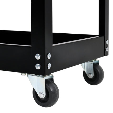 3Tier Rolling Tool Trolley with Lockable Drawer
